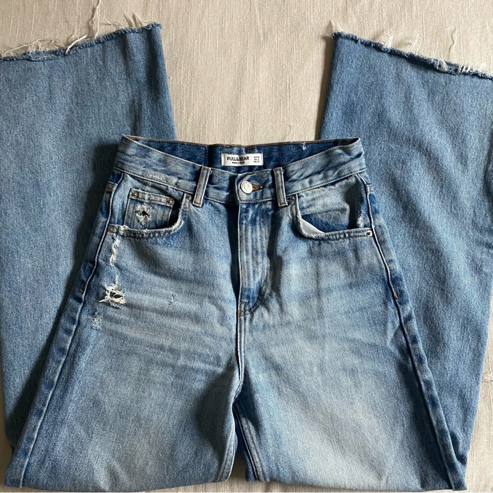 PULL&BEAR Distressed High Rise Jeans size 0